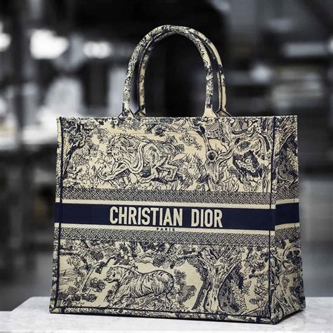 dior book tote la force|RARE!! DIOR•Limited Edition La Force Embroidered Large Book .